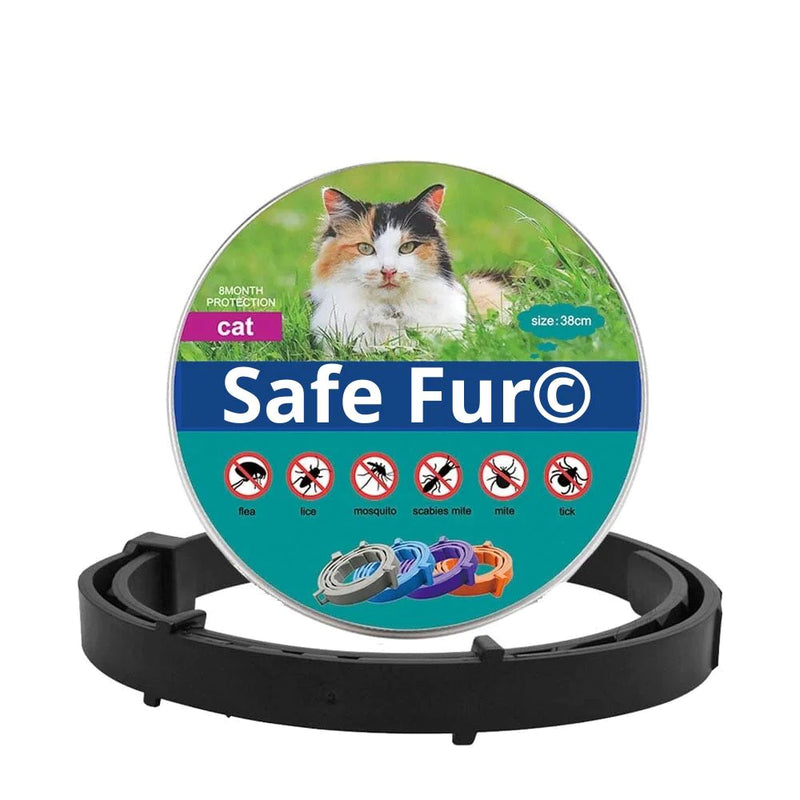 Coleira Antipulgas e Carrapatos Para Cães e Gatos Safe Fur☑️  - Mega shopee