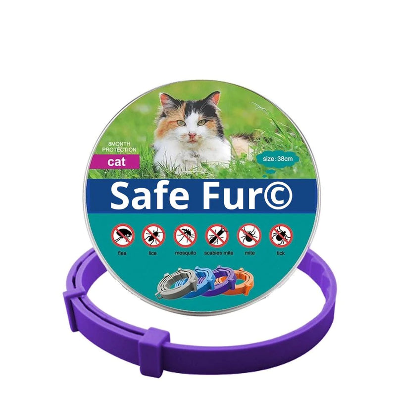 Coleira Antipulgas e Carrapatos Para Cães e Gatos Safe Fur☑️  - Mega shopee